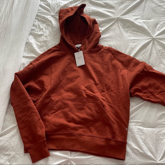 WWW Oversized Hoodie in Rust - Picture 4 of 4